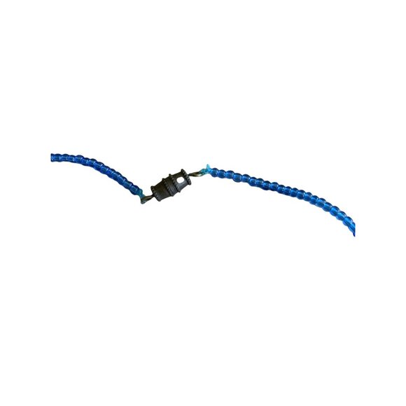 🍒 2/$20 Vintage Pink and Blue Toned Marble Stone Necklace Teardrop and Circles - Picture 3 of 4